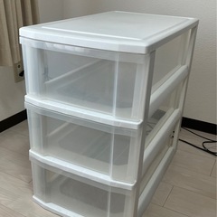【終了しました】 押入れ収納引き出し衣装ケース3段