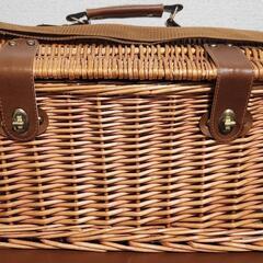 藤製 大きめバスケットの画像