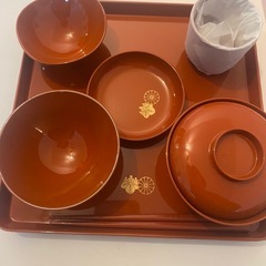 お食い初め膳　明治神宮の食器セット