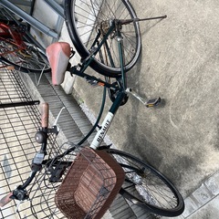 難あり自転車と空気入れ