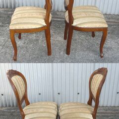 配達先決定🚚　無料配達します🚚イタリア製💖高級ダイニングチェア💖2脚セット💖の画像