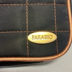 K2408-465 PARABIO バニティポーチ 汚れあり 中古の画像