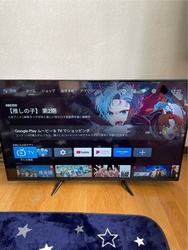 チューナーレステレビ43V型