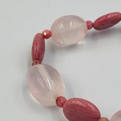 ローズクォーツ・インカローズ 天然石 ブレスレット パワーストーン 開運 恋愛運の画像