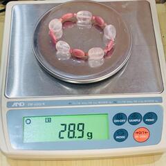 ローズクォーツ・インカローズ 天然石 ブレスレット パワーストーン 開運 恋愛運の画像