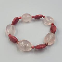 ローズクォーツ・インカローズ 天然石 ブレスレット パワーストー...