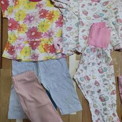 95cm　夏服まとめ売り
ズボン多め
サンリオ　キティちゃんの画像