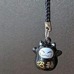 招幅のねこ（新品）レッドとブラック2個セットの画像