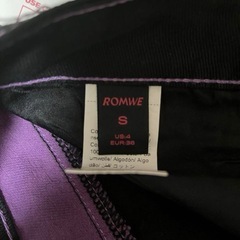 新品　ROMWE ツートーン　デニムショートパンツの画像