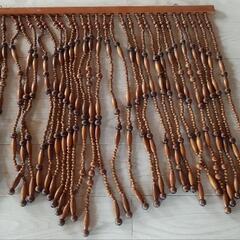 木製珠のれんの画像