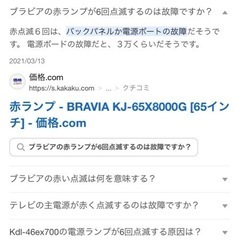 ★ジャンク品★2018年製　SONY BRAVIA55型の画像