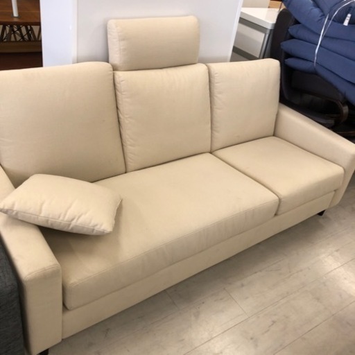 ニトリ 3人掛けソファー ファブリック【トレファク堺福田店】