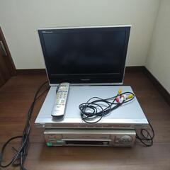 液晶テレビ、DVDプレイヤー、VHSビデオデッキ