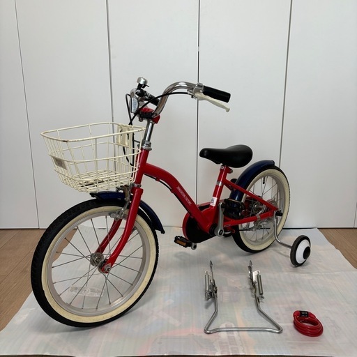 子供自転車／16インチ／レッド