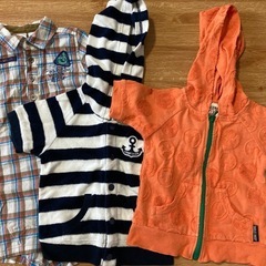 ベビー服80 ブランド　大量　半袖　夏服　タンクトップ　Tシャツ　シャツ　半袖パーカー　ハーフパンツ　おまとめ　お買い得の画像