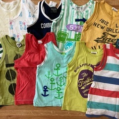 ベビー服80 ブランド　大量　半袖　夏服　タンクトップ　Tシャツ　シャツ　半袖パーカー　ハーフパンツ　おまとめ　お買い得の画像