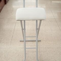 ★ジモティ割あり★  折り畳み椅子 白 H×D×W クリーニング...