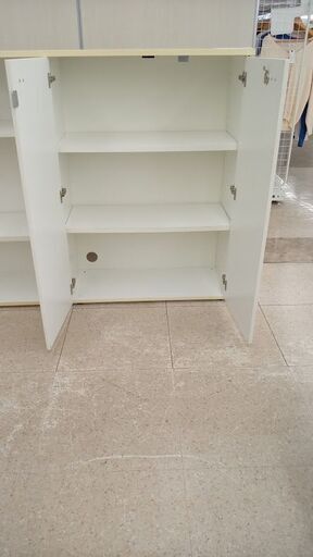 ★店長特別値引き★  キャビネット　鍵無し 白 H111×D36×W158 クリーニング済み TJ8028