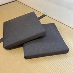 ニトリ 座布団 2枚セット ブラウン + 収納ケース