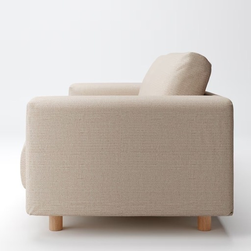 【無印良品】変わり織カバー付ソファ本体 2.5シーター フェザー 2024年8月購入】無印良品変わり織カバー付ソファ本体 2.5