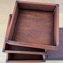 木製三段重　５寸の画像