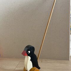 【値下げ】ペンギン 手押し 木製 子供の画像