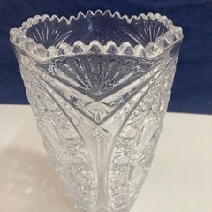 美品　カメイガラス　クリスタル　フラワーベース　花瓶家具 インテリア雑貨/小物 花瓶の画像