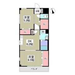 ｟2DK｠💙フリーレント1ヵ月❕敷０＆礼０❕加須市❕花崎駅徒歩1...