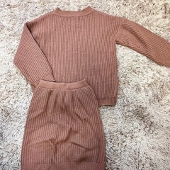 ニット セーター上下セット　セットアップ 120の画像