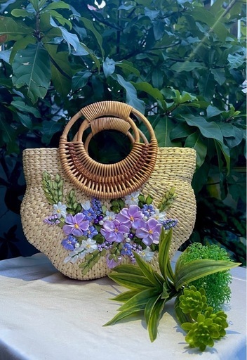 手編みカゴバック　新品