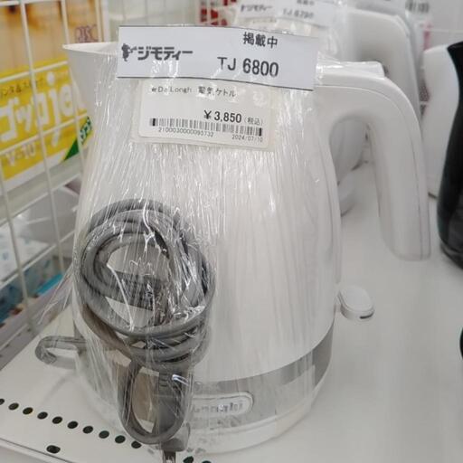 Delonghi デロンギ 電気ケトル 1.0L TJ6800