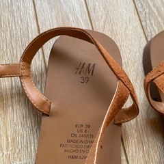 H &Mサンダル　サイズ39の画像