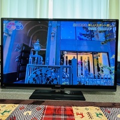 SHARP52インチテレビ　リモコンあります　