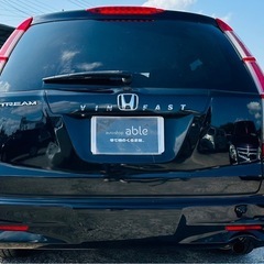 【支払総額25万円】h22年式ストリーム車検令和7年4月即日納車ok機関良好  内外装良好 7人乗りお手頃乗用車！純正HDDナビ コミコミ金額！の画像