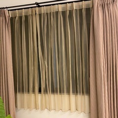 Happy Day Curtain 高級オーダーカーテン　2枚　房掛け付き Happy Day Curtain ハッピーデーカーテン 高級オーダーカーテン レース