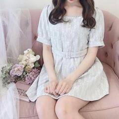 evelyn　総レースロンパース　ブルー　エブリン　レース　スカパン　レディースの画像
