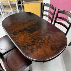 美品‼️】高級♪ 北海道民芸家具 146cm幅伸長式4人掛けダイニング