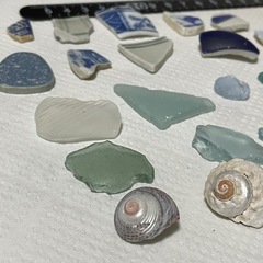 シーグラス、貝殻など。ハンドメイドにいかがでしょうか？の画像