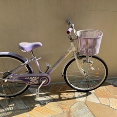 ブリヂストン　子供用　自転車　21インチ　パープル