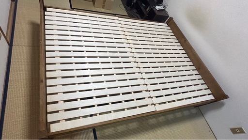 【美品】木製ダブルサイズローベット