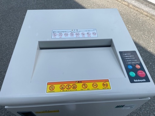 ■中古品 ナカバヤシ オフィス シュレッダー NS-406C 投入幅320ｍｍ キャスター付き 動作問題なし■