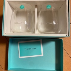 ティファニー TIFFANY＆Co ガラス タンブラー セット ロゴ ペア 2点セット 200mlの画像