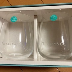ティファニー TIFFANY＆Co ガラス タンブラー セット ロゴ ペア 2点セット 200mlの画像