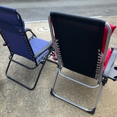ゼログラビティチェア　２つセット　アウトドア　キャンプ　チェアの画像