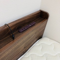 家具 ベッド セミダブル＋マットレスの画像