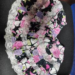 【お譲り先決まりました】子供 120 甚平 女の子 着物風袖 花柄の画像