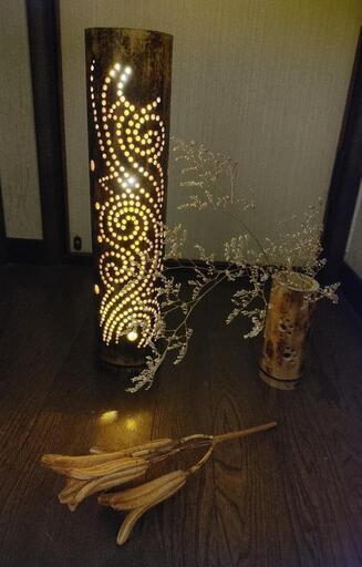 竹灯り　うずしお【渦潮】　bamboo light