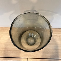 ハウスドクター　気泡入りガラスのフラワーベース　高さ32cmの画像