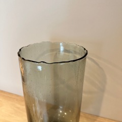 ハウスドクター　気泡入りガラスのフラワーベース　高さ32cmの画像