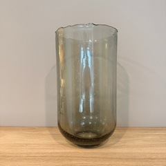 ハウスドクター　気泡入りガラスのフラワーベース　高さ32cm